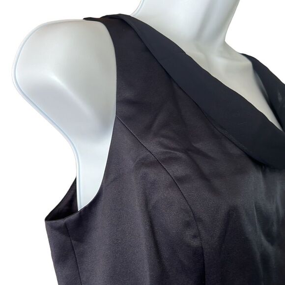 🔥 SALE 🔥 NEW Vintage Adrianna Papell Evenings Navy Blue Sleeveless Long Dress 10 - Picture 8 of 15